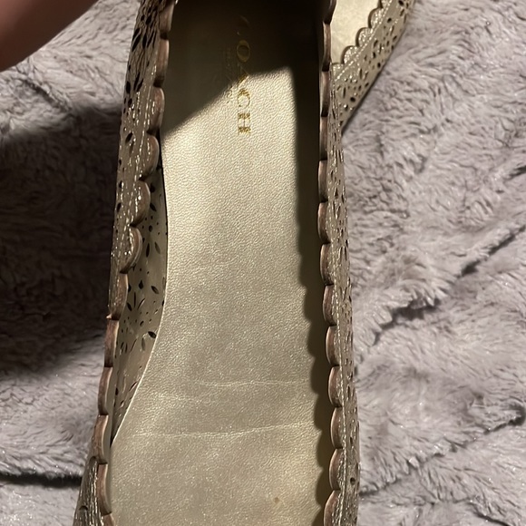 Brand new Coach gold flats! - Picture 5 of 5